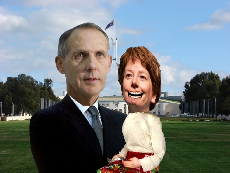 PM Brown and his puppet